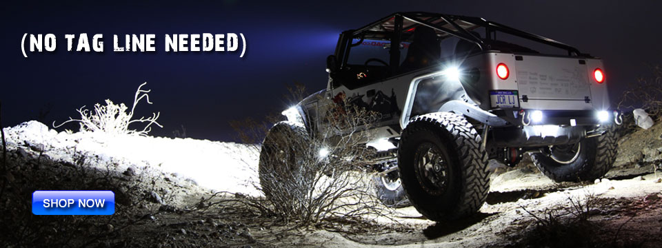 jeep wrangler rubicon lux 
      lighting systems led rock lights